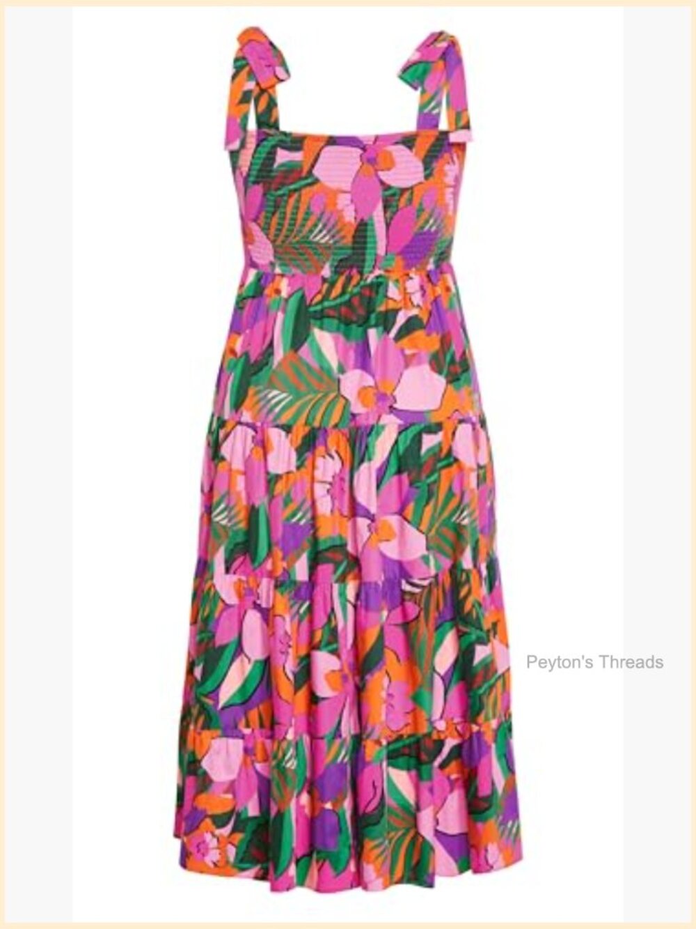 Plus Size Maxi Dress with Side Pockets and Adjustable Straps - Picture 7 of 7